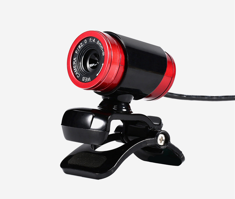 480P HD USB Webcam – 12MP CMOS Camera with Glass Lens & 30FPS Video