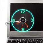 USB LED Clock Fan – Adjustable Mini Desktop Fan with Time Display & Night Light