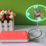 USB LED Clock Fan – Adjustable Mini Desktop Fan with Time Display & Night Light