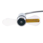 USB LED Clock Fan – Adjustable Mini Desktop Fan with Time Display & Night Light